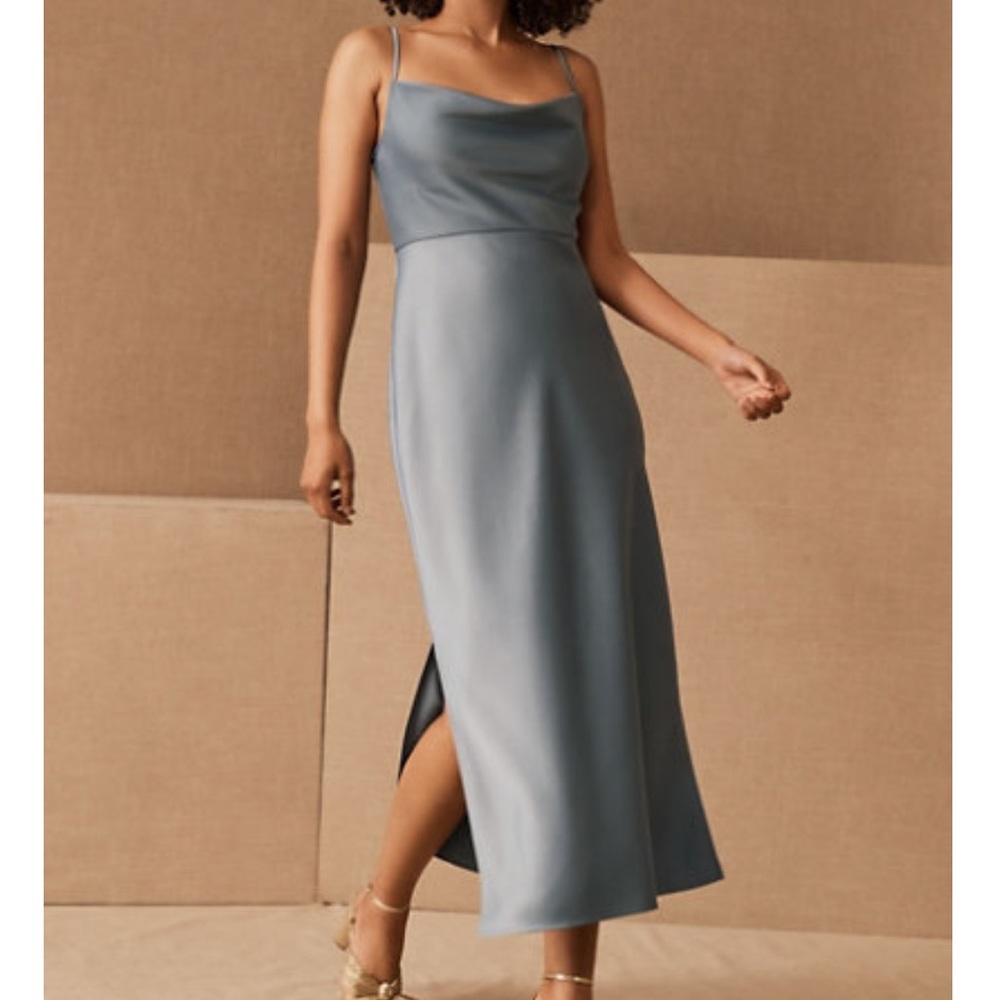 BHLDN | Cali Satin Charmeuse Midi Dress